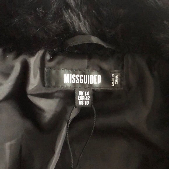 Faux fur coat black - Picture 3 of 3